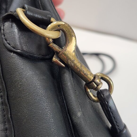 Well Loved 1970s Vintage Coach Zipper Clutch Ruff Out Bag #9458 Made in NY - Picture 8 of 12